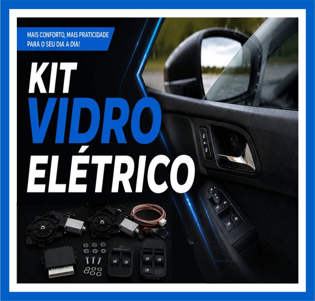 Conexão SOM KIT vidro elétrico